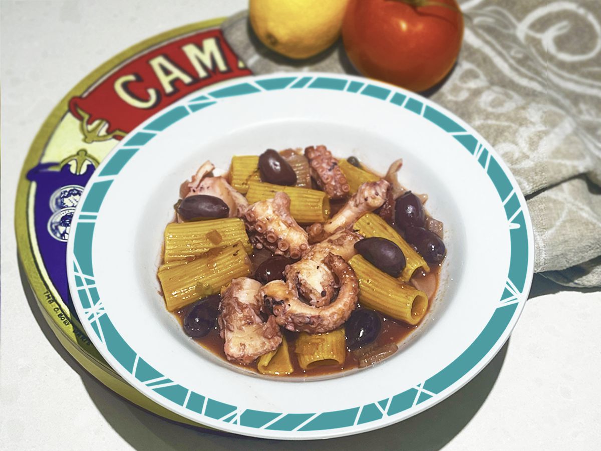 Spiced Octopus with Pasta